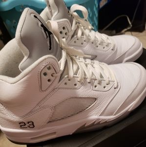 Air Jordan 5 Metallix White